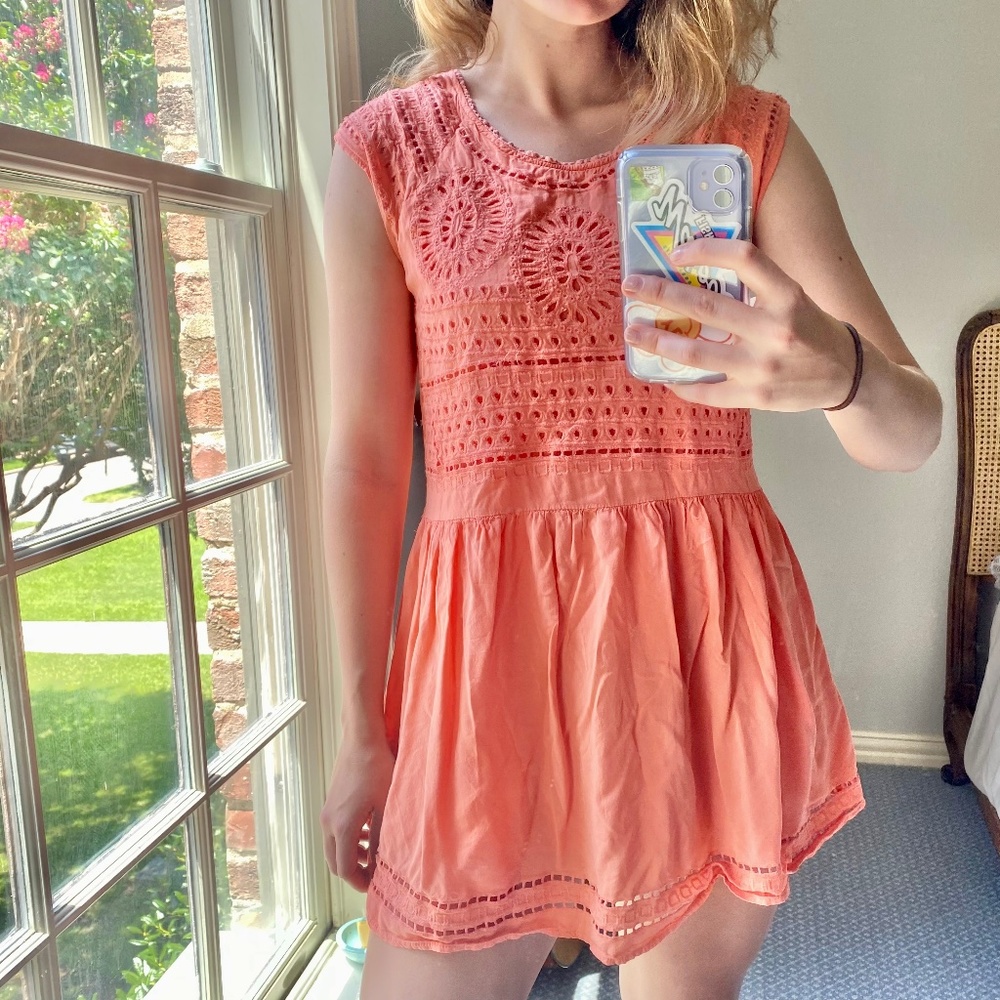 Izzy & Lola Pink Summer Dress Small
